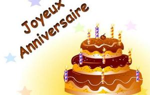 Les anniversaires de la semaine